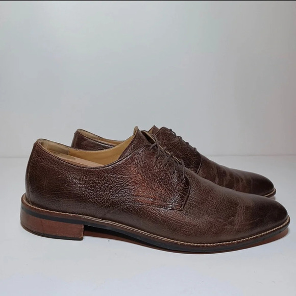 COLE HAAN LENOX HILL Pebble Grain Plain Toe Oxford Shoes Men's Size 11.5M C12230 - Picture 1 of 9